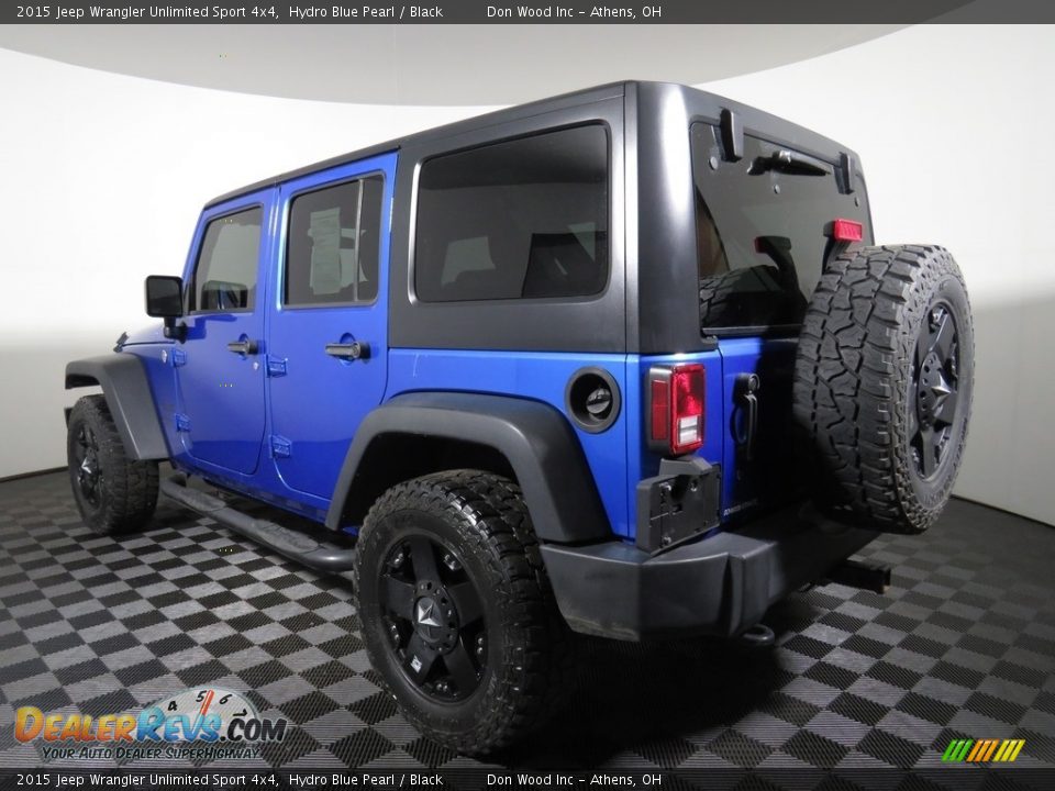 2015 Jeep Wrangler Unlimited Sport 4x4 Hydro Blue Pearl / Black Photo #15