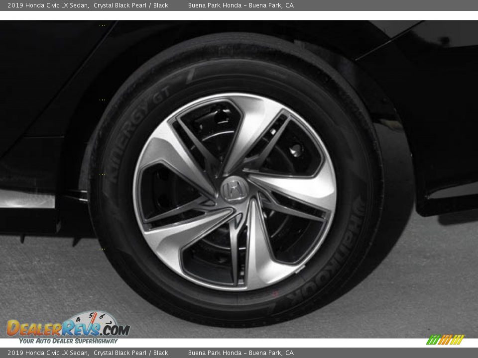 2019 Honda Civic LX Sedan Crystal Black Pearl / Black Photo #13