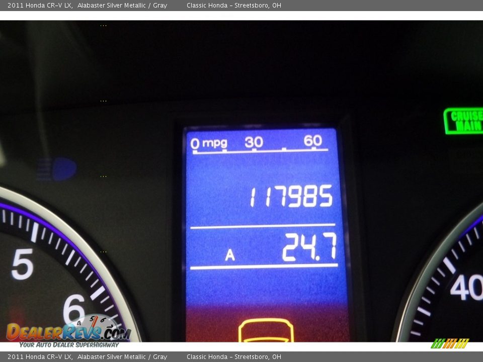 2011 Honda CR-V LX Alabaster Silver Metallic / Gray Photo #27