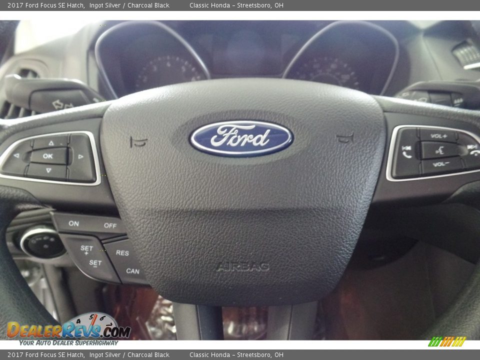 2017 Ford Focus SE Hatch Ingot Silver / Charcoal Black Photo #22