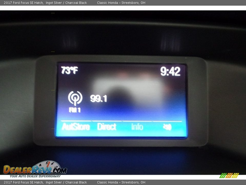 2017 Ford Focus SE Hatch Ingot Silver / Charcoal Black Photo #25