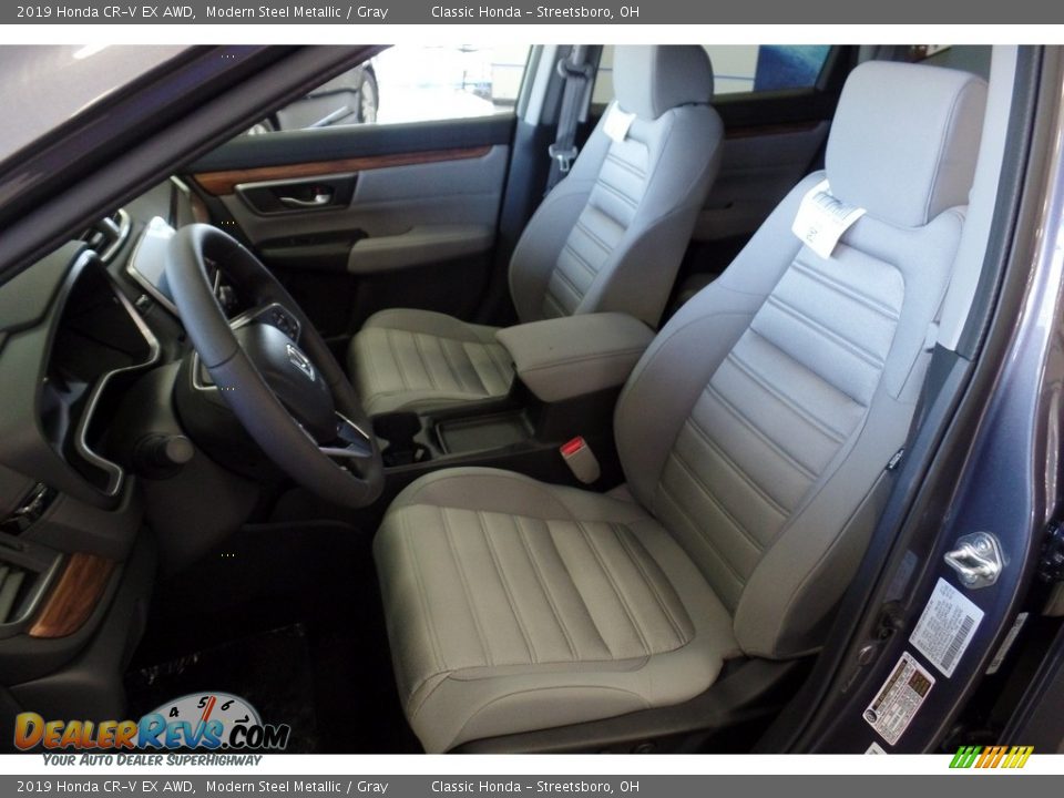 2019 Honda CR-V EX AWD Modern Steel Metallic / Gray Photo #8