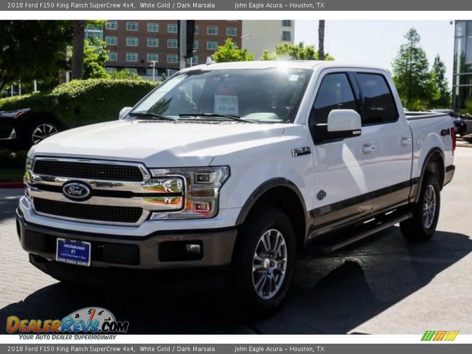 2018 Ford F150 King Ranch SuperCrew 4x4 White Gold / Dark Marsala Photo #3