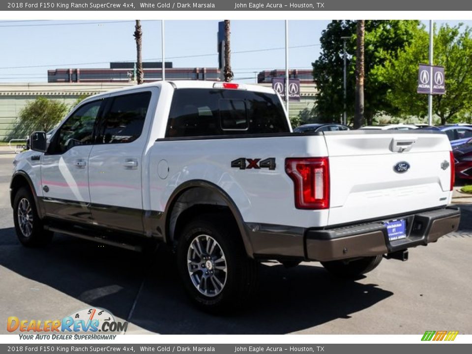 2018 Ford F150 King Ranch SuperCrew 4x4 White Gold / Dark Marsala Photo #5