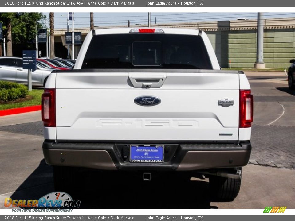 2018 Ford F150 King Ranch SuperCrew 4x4 White Gold / Dark Marsala Photo #6