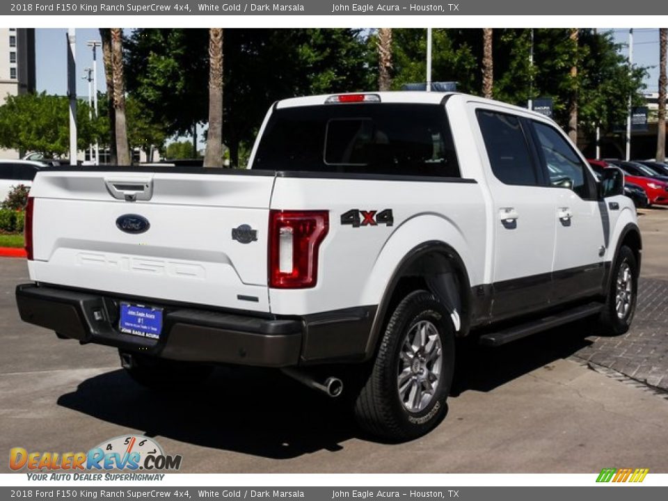 2018 Ford F150 King Ranch SuperCrew 4x4 White Gold / Dark Marsala Photo #7