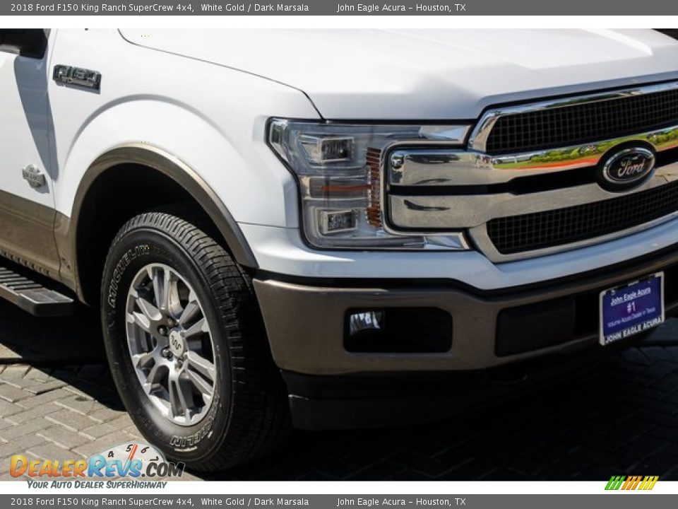 2018 Ford F150 King Ranch SuperCrew 4x4 White Gold / Dark Marsala Photo #12