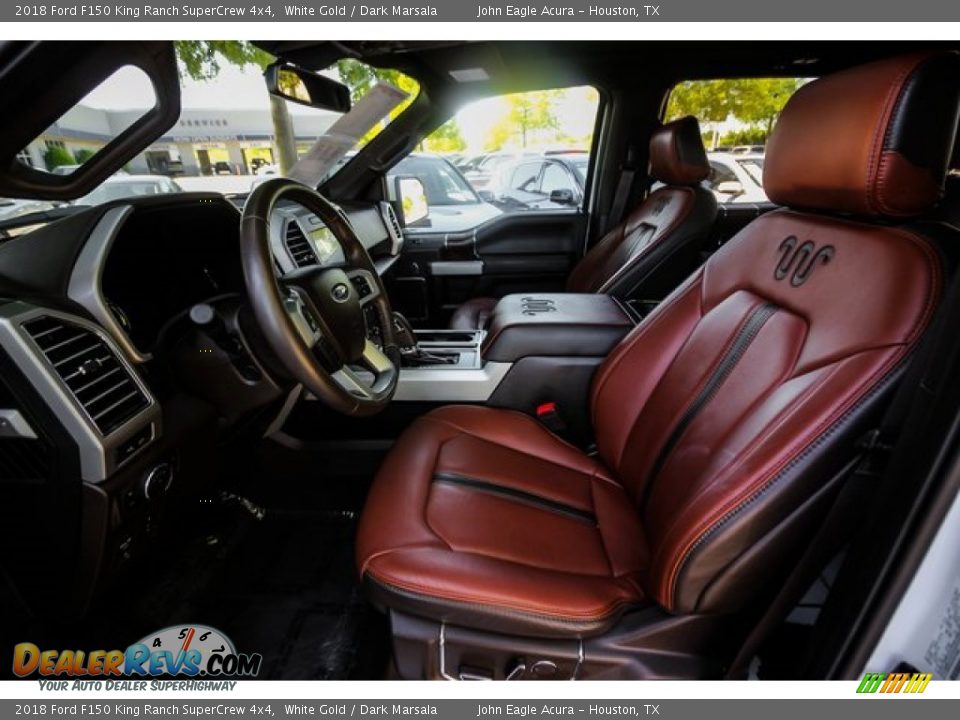 2018 Ford F150 King Ranch SuperCrew 4x4 White Gold / Dark Marsala Photo #18