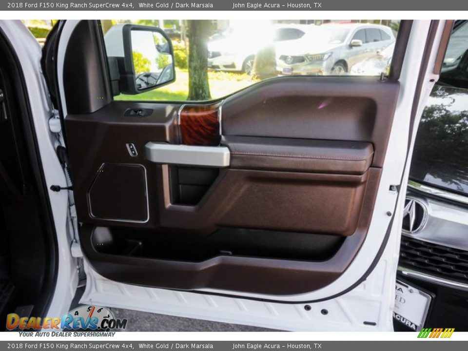 2018 Ford F150 King Ranch SuperCrew 4x4 White Gold / Dark Marsala Photo #23