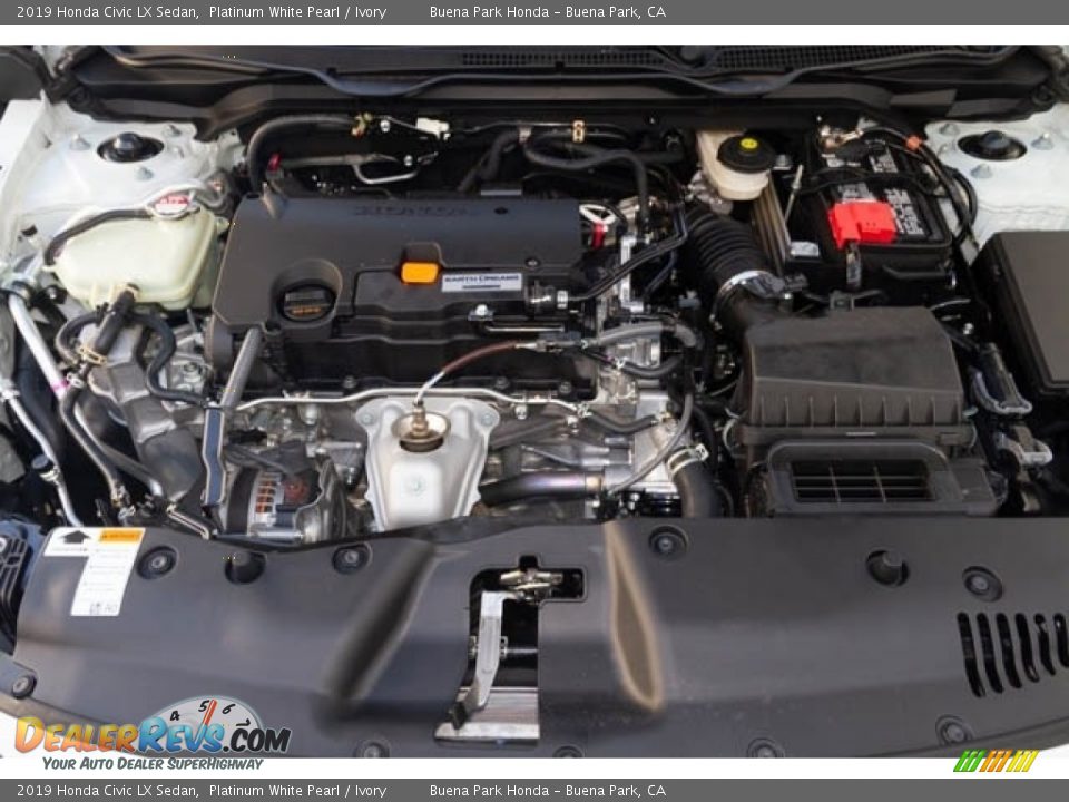 2019 Honda Civic LX Sedan Platinum White Pearl / Ivory Photo #10