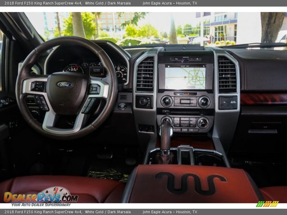 2018 Ford F150 King Ranch SuperCrew 4x4 White Gold / Dark Marsala Photo #26