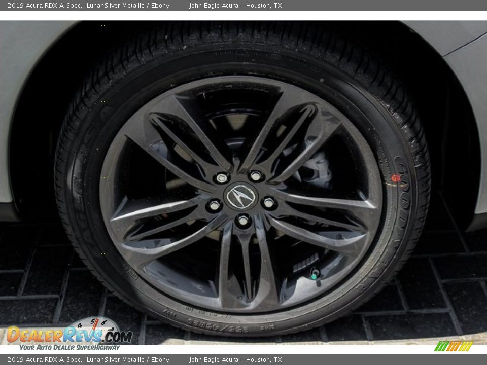 2019 Acura RDX A-Spec Lunar Silver Metallic / Ebony Photo #10