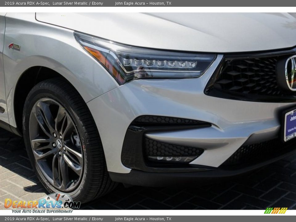 2019 Acura RDX A-Spec Lunar Silver Metallic / Ebony Photo #12