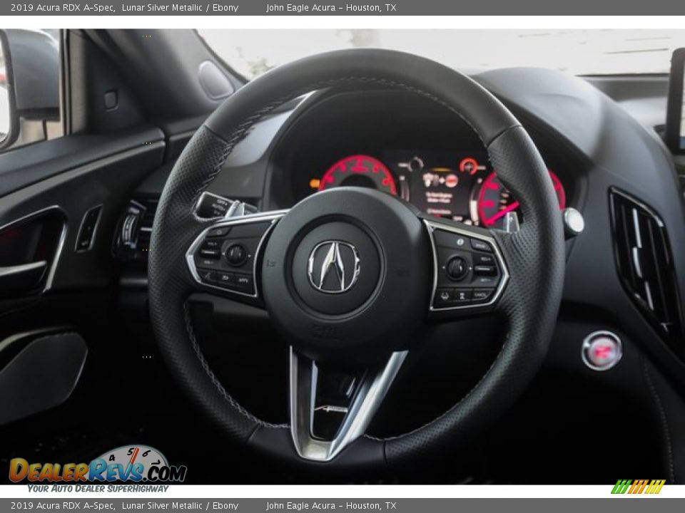 2019 Acura RDX A-Spec Lunar Silver Metallic / Ebony Photo #32