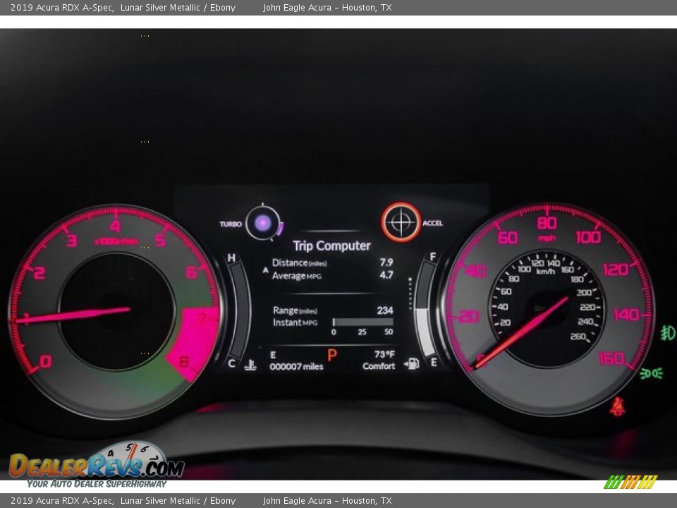 2019 Acura RDX A-Spec Lunar Silver Metallic / Ebony Photo #35