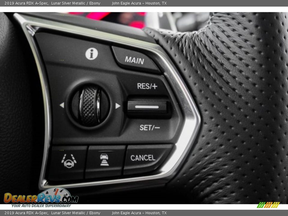 2019 Acura RDX A-Spec Lunar Silver Metallic / Ebony Photo #36