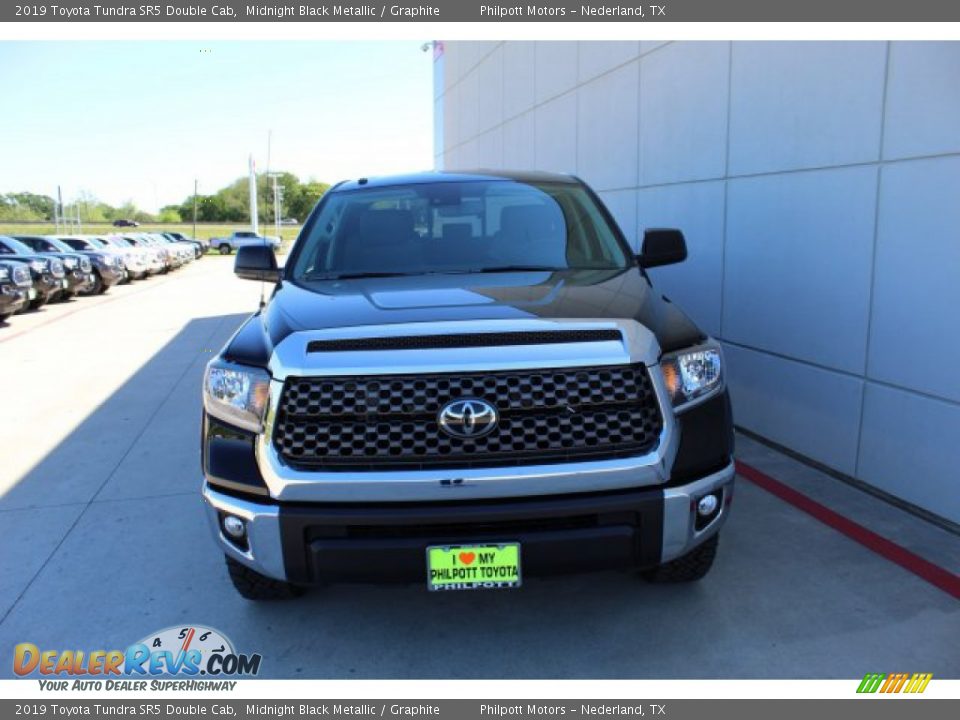 2019 Toyota Tundra SR5 Double Cab Midnight Black Metallic / Graphite Photo #4