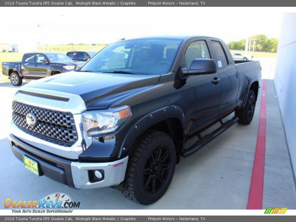 2019 Toyota Tundra SR5 Double Cab Midnight Black Metallic / Graphite Photo #5