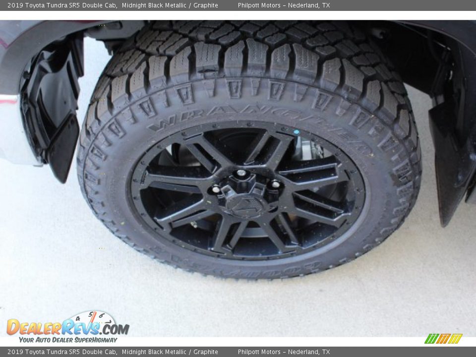 2019 Toyota Tundra SR5 Double Cab Midnight Black Metallic / Graphite Photo #6