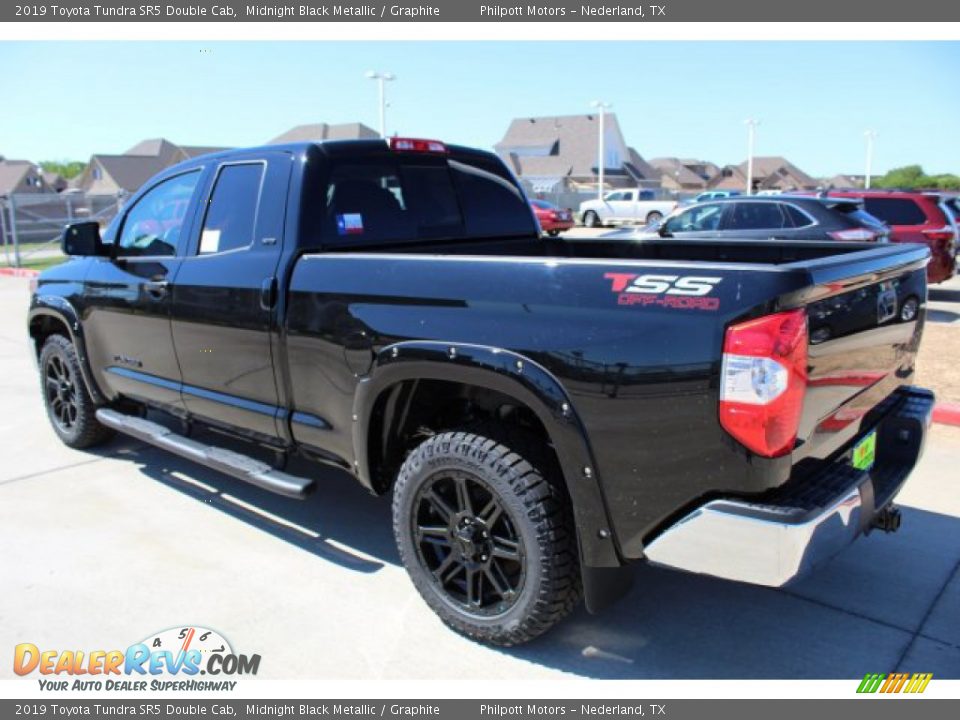 2019 Toyota Tundra SR5 Double Cab Midnight Black Metallic / Graphite Photo #7