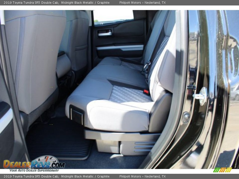 2019 Toyota Tundra SR5 Double Cab Midnight Black Metallic / Graphite Photo #16