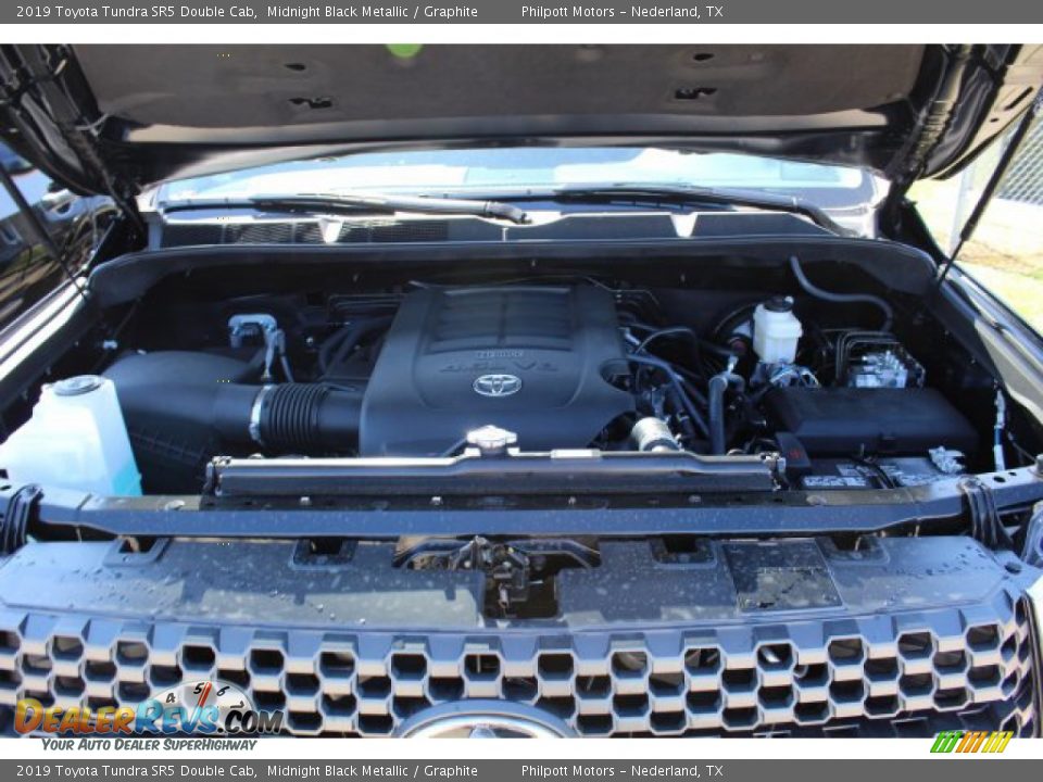 2019 Toyota Tundra SR5 Double Cab Midnight Black Metallic / Graphite Photo #21