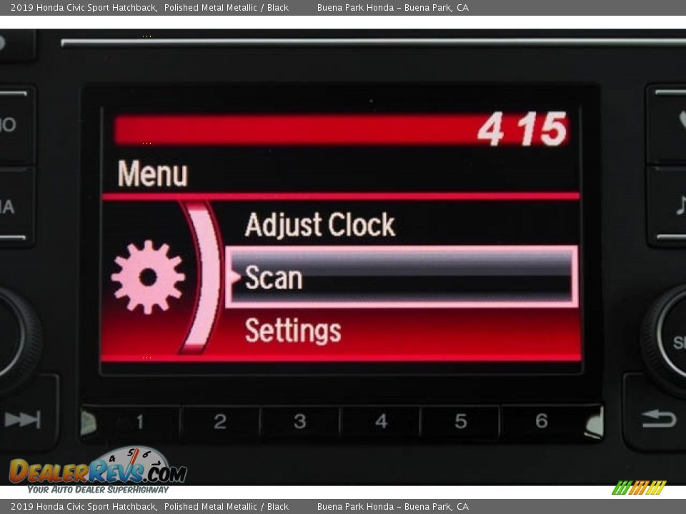 2019 Honda Civic Sport Hatchback Polished Metal Metallic / Black Photo #31