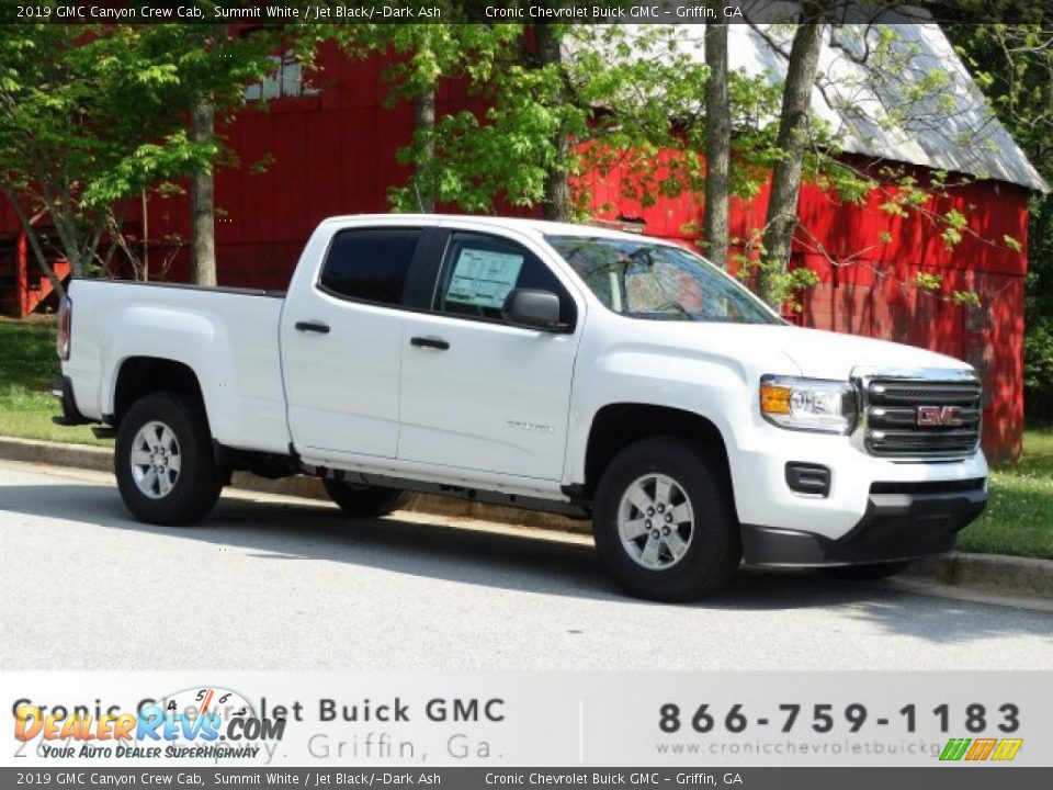 2019 GMC Canyon Crew Cab Summit White / Jet Black/­Dark Ash Photo #1