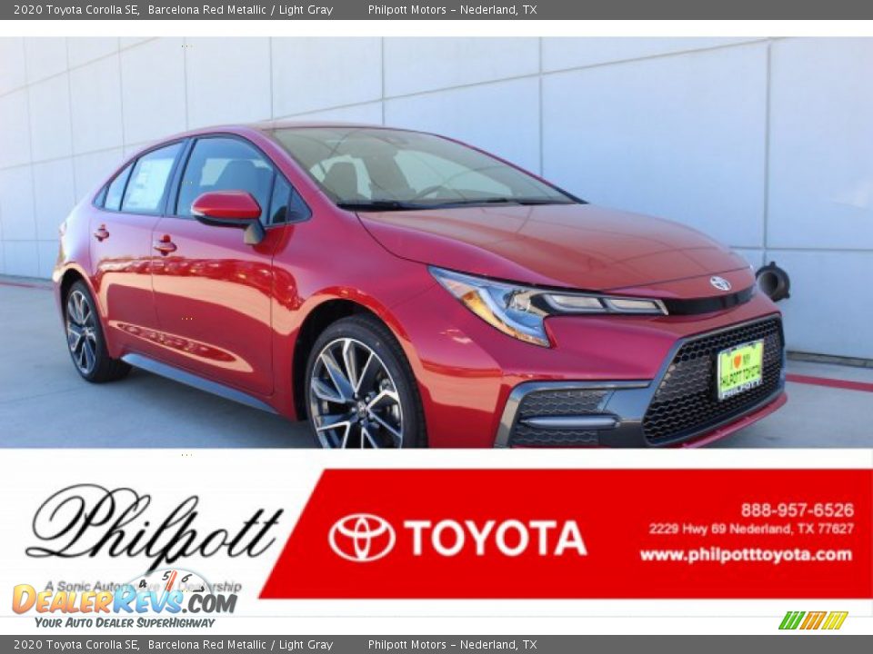 2020 Toyota Corolla SE Barcelona Red Metallic / Light Gray Photo #1