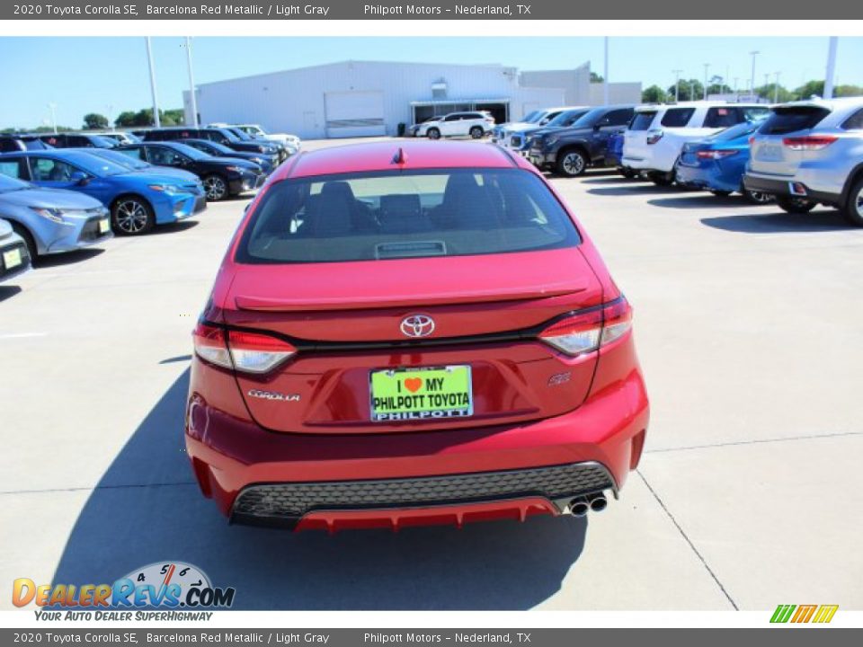 2020 Toyota Corolla SE Barcelona Red Metallic / Light Gray Photo #8