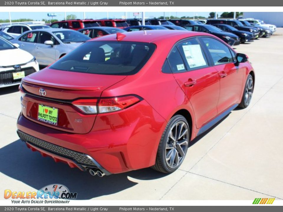 2020 Toyota Corolla SE Barcelona Red Metallic / Light Gray Photo #9