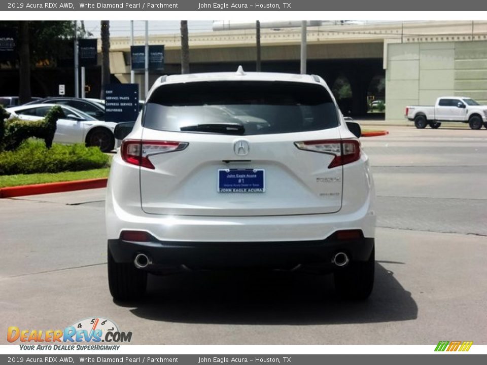 2019 Acura RDX AWD White Diamond Pearl / Parchment Photo #6