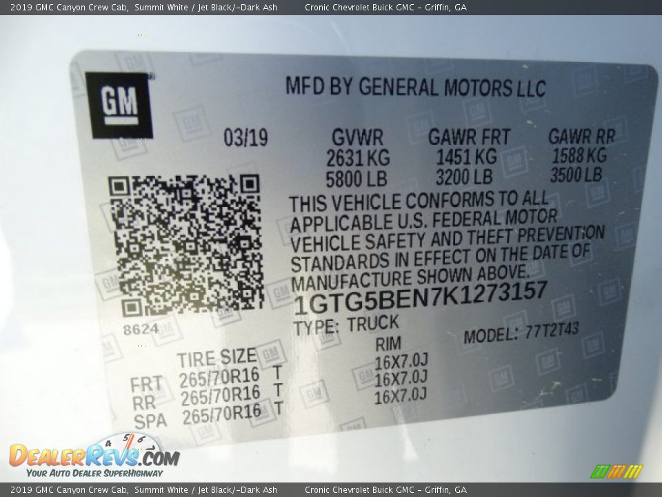 2019 GMC Canyon Crew Cab Summit White / Jet Black/­Dark Ash Photo #28