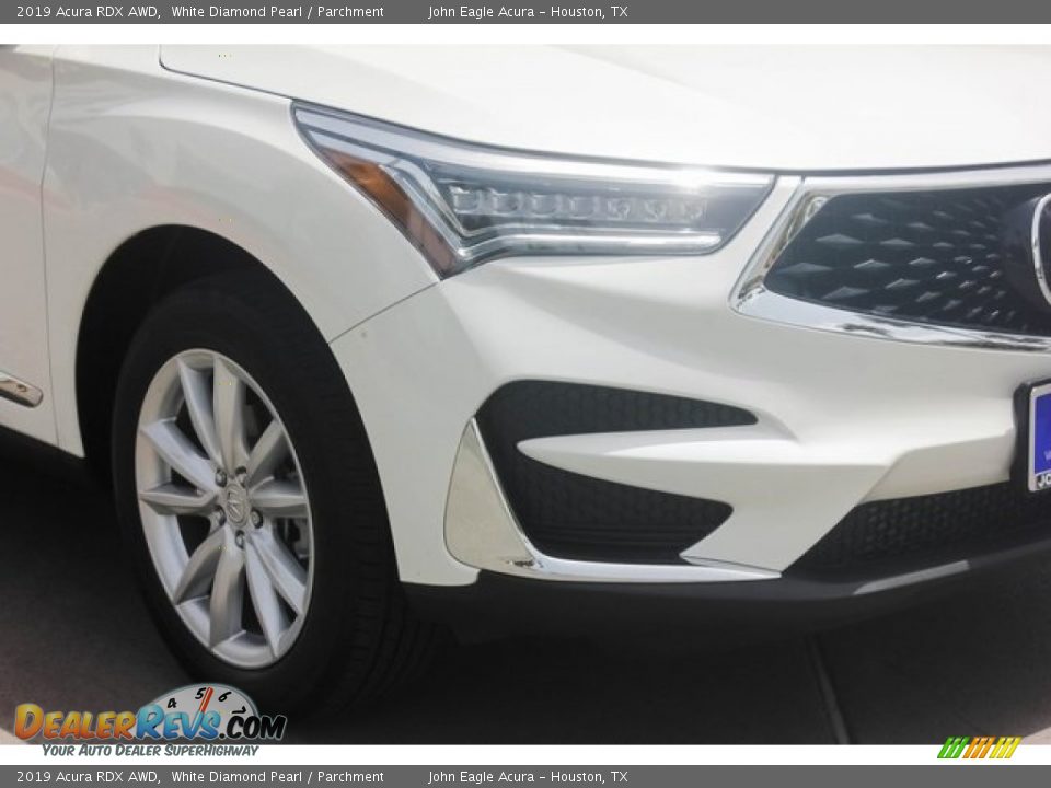 2019 Acura RDX AWD White Diamond Pearl / Parchment Photo #10