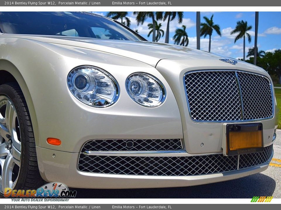 2014 Bentley Flying Spur W12 Porcelain Metallic / Linen Photo #14