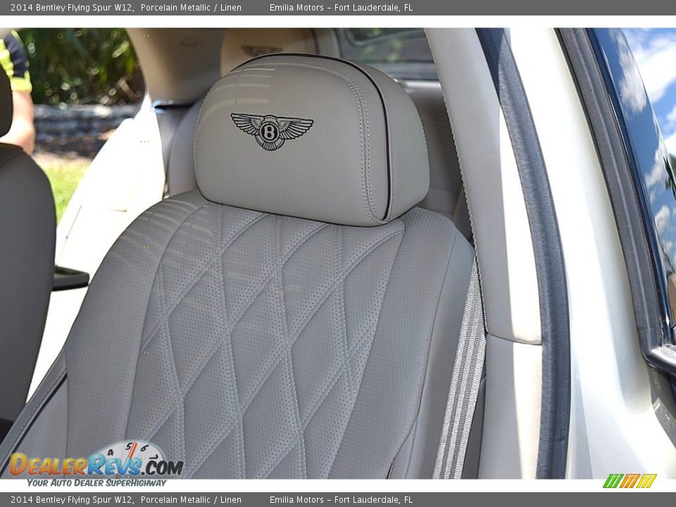 2014 Bentley Flying Spur W12 Porcelain Metallic / Linen Photo #32