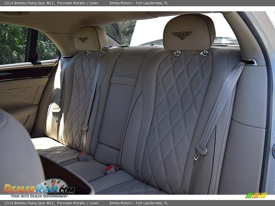 2014 Bentley Flying Spur W12 Porcelain Metallic / Linen Photo #51