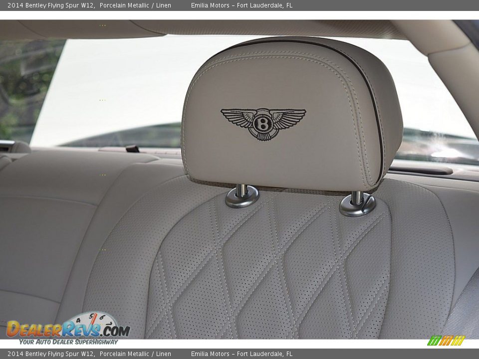 2014 Bentley Flying Spur W12 Porcelain Metallic / Linen Photo #52