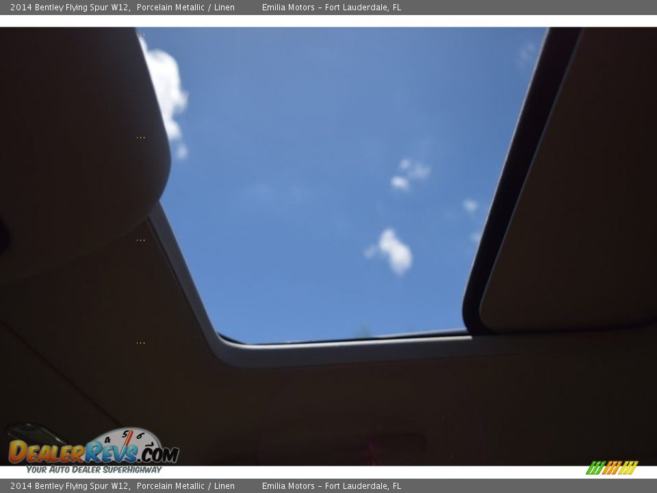 2014 Bentley Flying Spur W12 Porcelain Metallic / Linen Photo #68