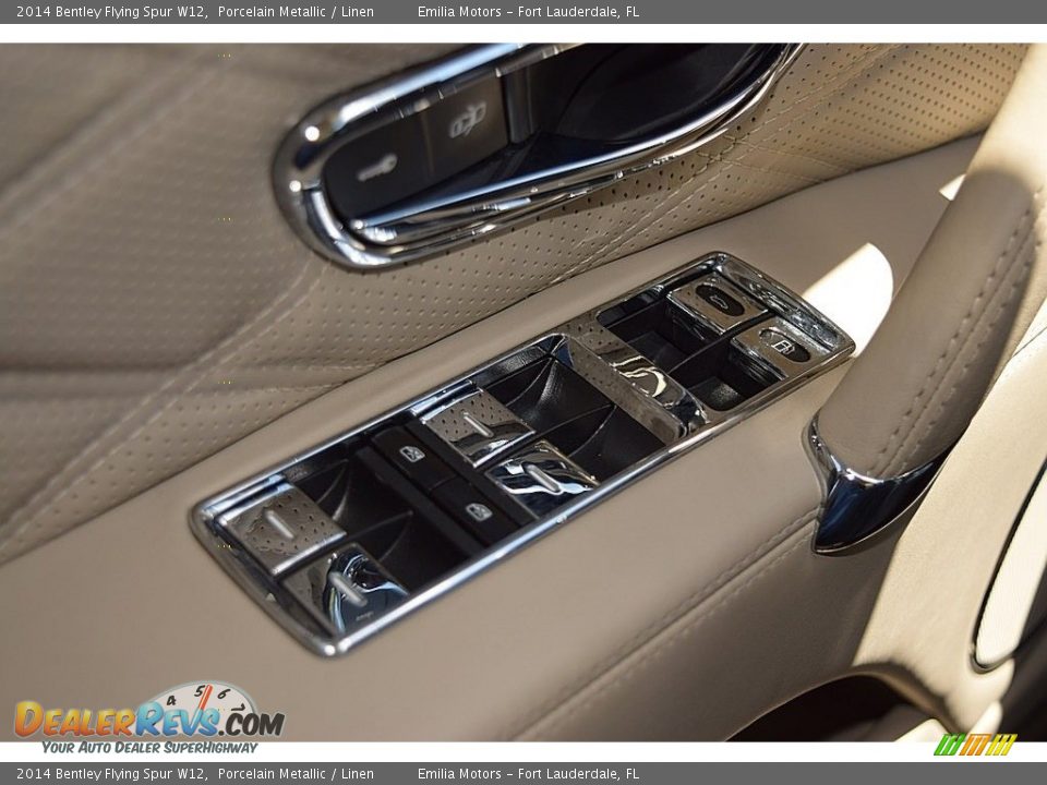 2014 Bentley Flying Spur W12 Porcelain Metallic / Linen Photo #71