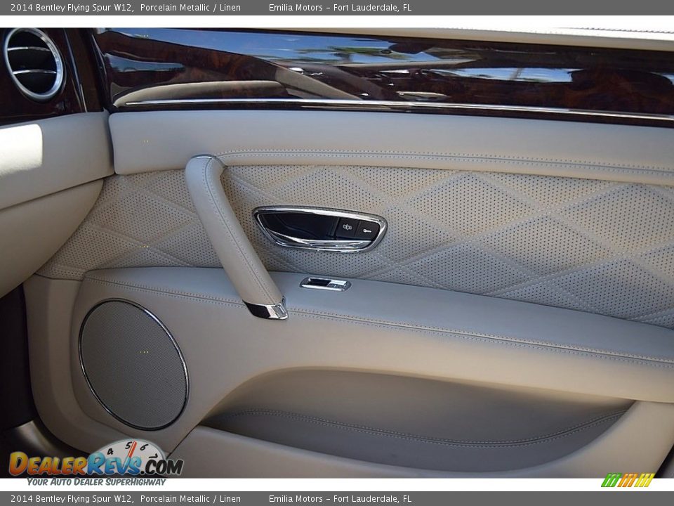 2014 Bentley Flying Spur W12 Porcelain Metallic / Linen Photo #72