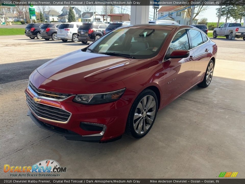 2016 Chevrolet Malibu Premier Crystal Red Tintcoat / Dark Atmosphere/Medium Ash Gray Photo #3