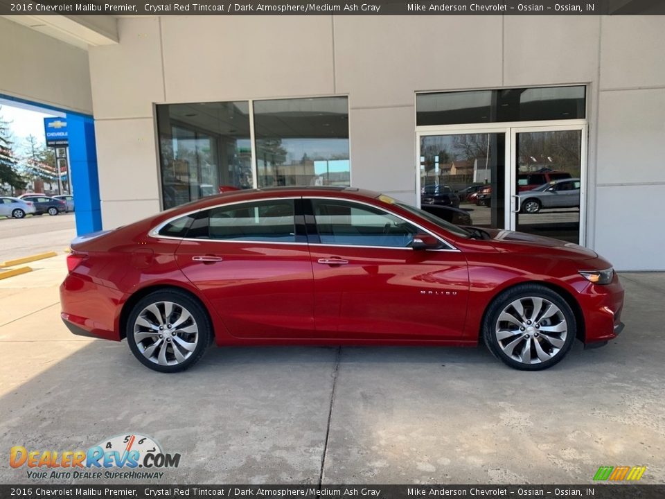 2016 Chevrolet Malibu Premier Crystal Red Tintcoat / Dark Atmosphere/Medium Ash Gray Photo #4