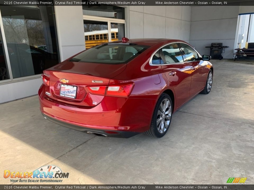 2016 Chevrolet Malibu Premier Crystal Red Tintcoat / Dark Atmosphere/Medium Ash Gray Photo #7