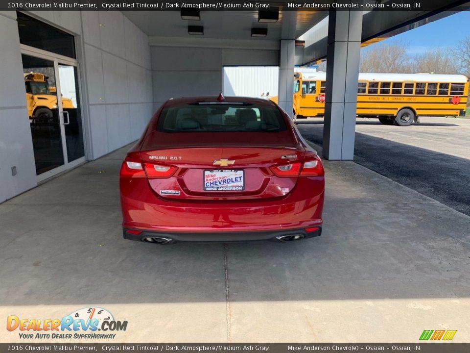2016 Chevrolet Malibu Premier Crystal Red Tintcoat / Dark Atmosphere/Medium Ash Gray Photo #8