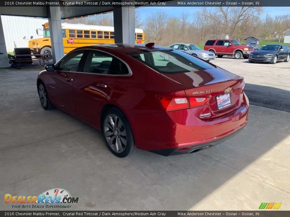 2016 Chevrolet Malibu Premier Crystal Red Tintcoat / Dark Atmosphere/Medium Ash Gray Photo #9