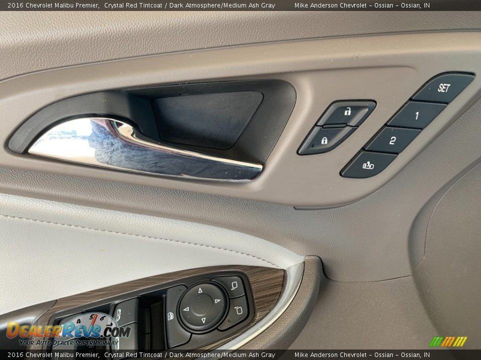 2016 Chevrolet Malibu Premier Crystal Red Tintcoat / Dark Atmosphere/Medium Ash Gray Photo #15