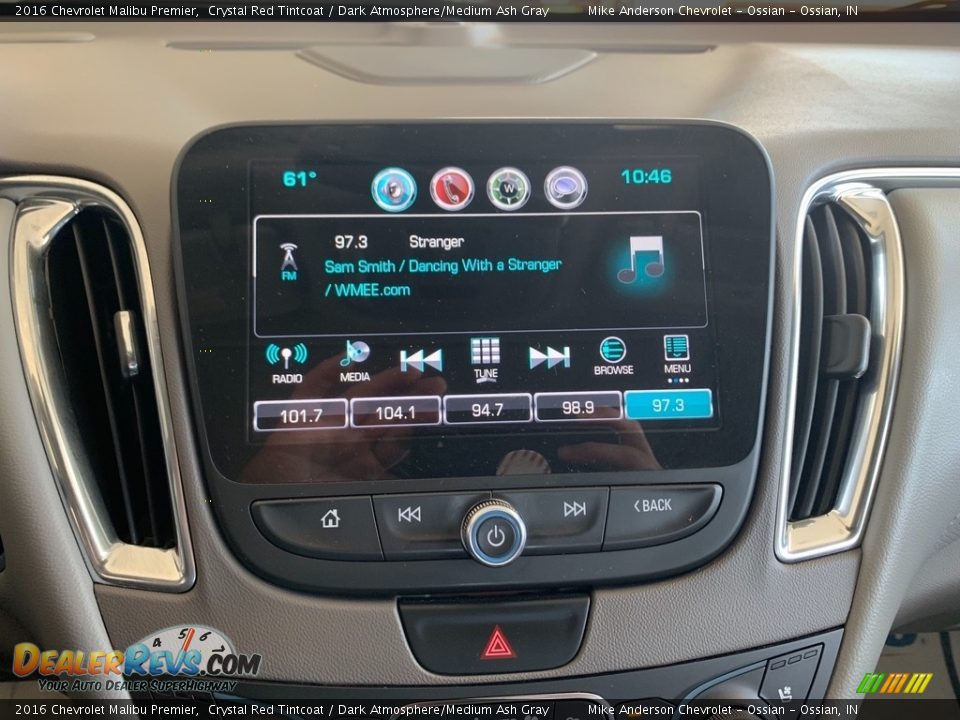 2016 Chevrolet Malibu Premier Crystal Red Tintcoat / Dark Atmosphere/Medium Ash Gray Photo #23