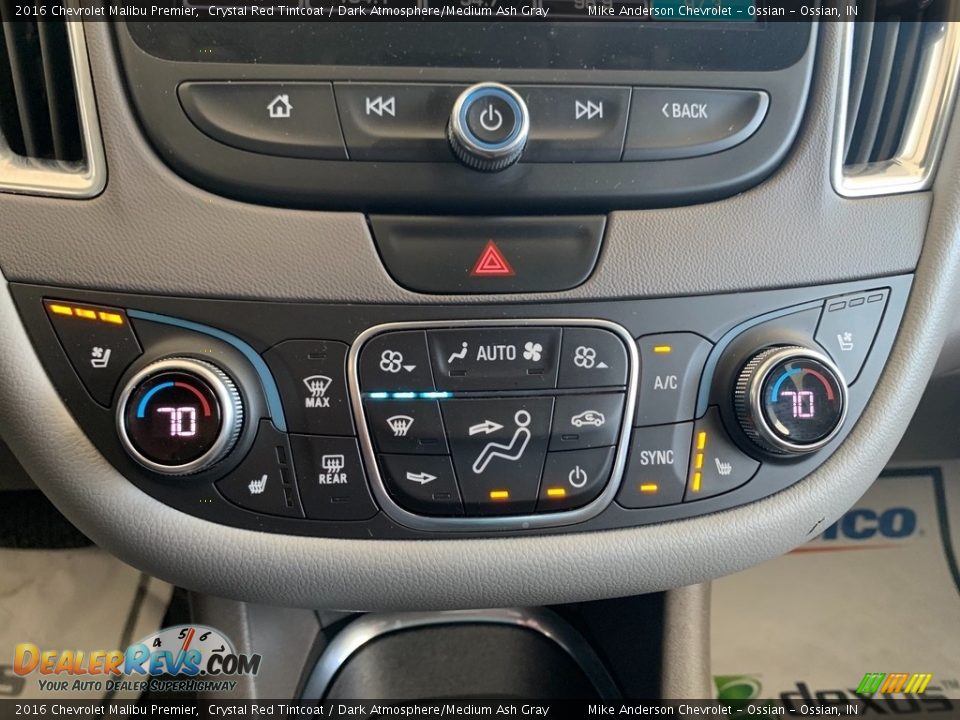 2016 Chevrolet Malibu Premier Crystal Red Tintcoat / Dark Atmosphere/Medium Ash Gray Photo #24