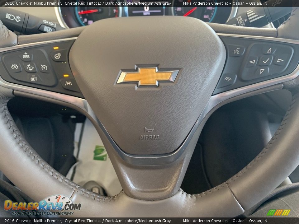 2016 Chevrolet Malibu Premier Crystal Red Tintcoat / Dark Atmosphere/Medium Ash Gray Photo #26